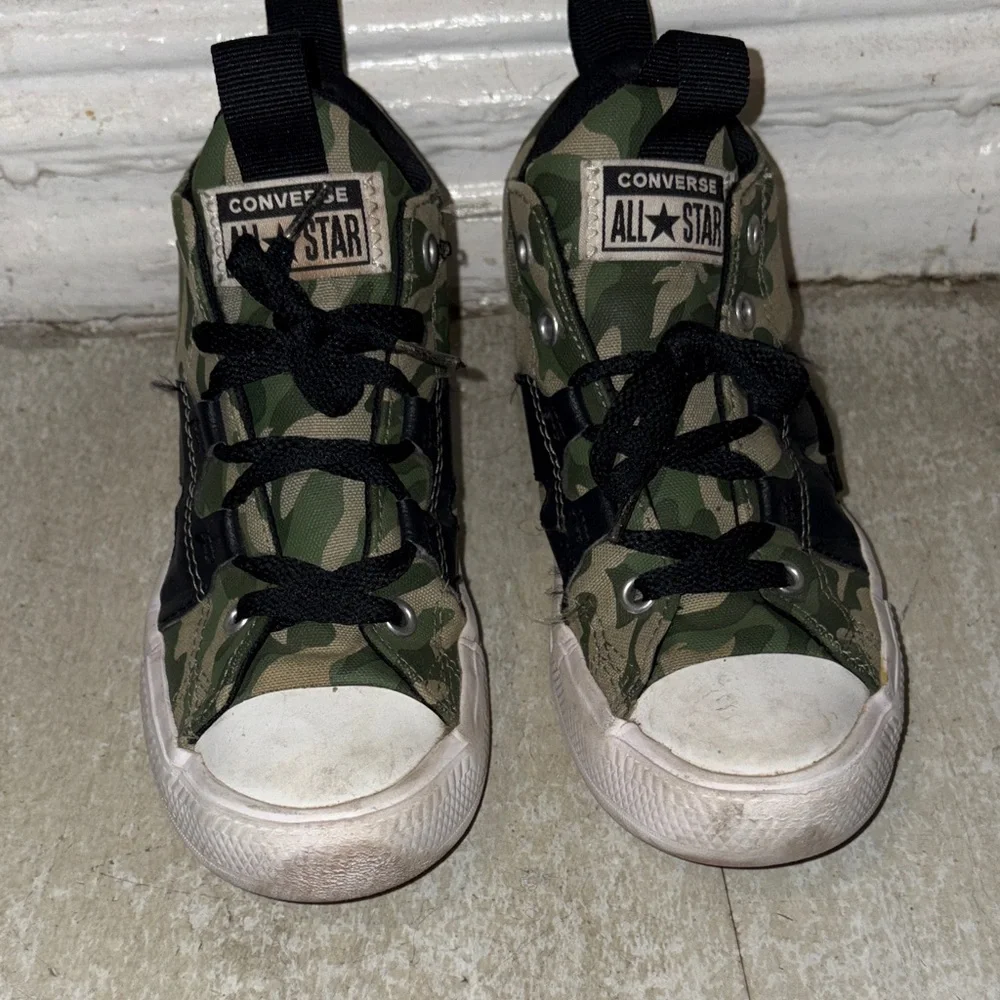 Converse Kids Green Camouflage High-Tops